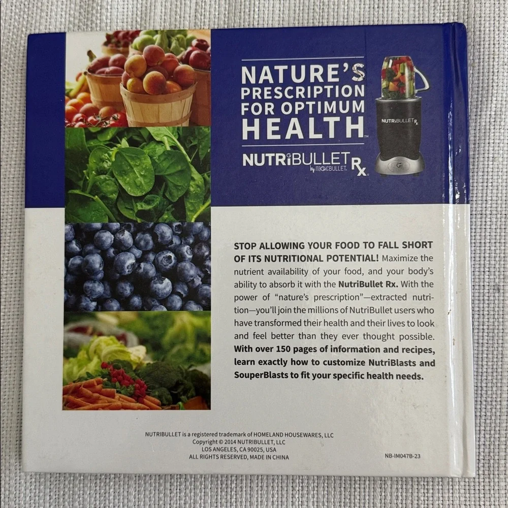 Nature’s Prescription NutriBullet Recipe Book For Optimum Health Magic Bulletin